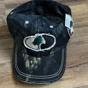 NWT mossy oak woman’s camo distress cap hat one size adjustable